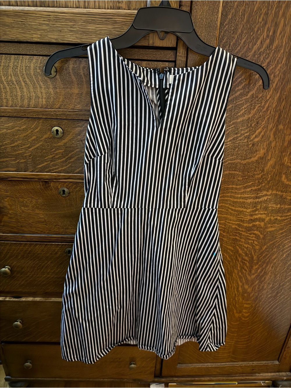Loft 00P Striped Belted Dress